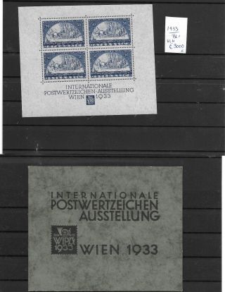Oostenrijk - Austria @ 1933 Wipa Sheet With Folder @ Oost.  193