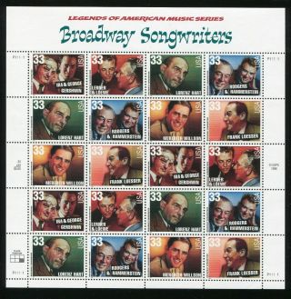 Broadway Songwriters Legends Of American Music Series Sc 3345 - 3350