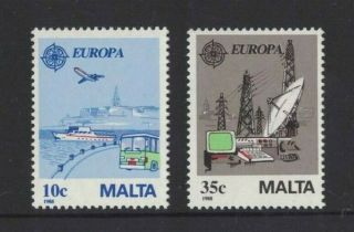 1988 Malta Europa Sg 827/8 Set 2 Muh