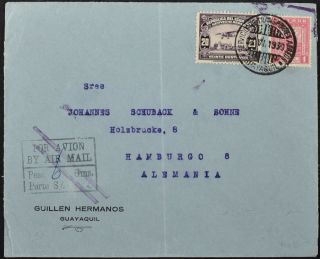 Ecuador 1930 Scadta Airmail Cover To Hamburg C53731