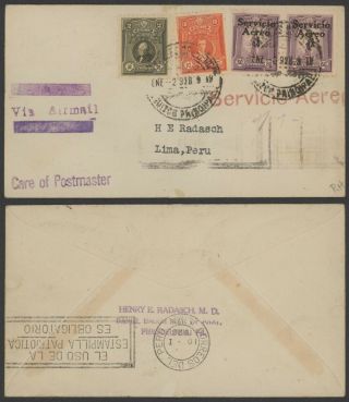 Peru 1928 - Air Mail Cover To Lima 34829/5