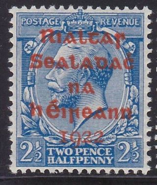 Ireland,  Scott 9: 2 1/2d,  Mnh,  1922 Dollard Overprint In Red
