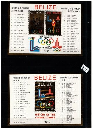 Belize - Mnh - Olympics - Moscow