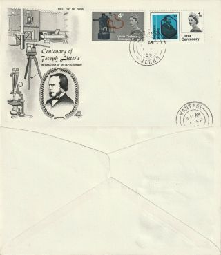 1 Sept 1965 Joseph Lister Non Phosphor Stuart First Day Cover Wantage Cds