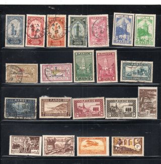 France Europe Morocco Africa Stamps & Hinged Lot 54127