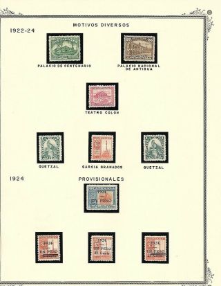 Guatemala: 1922; To 1928,  Special Group Of Sets,  Ebg142