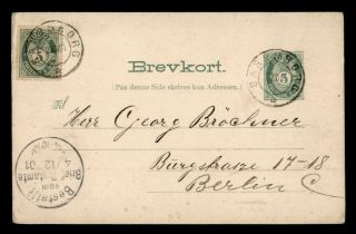 Dr Who 1901 Norway Sarpsborg Postal Card Stationery C124272