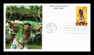 Dr Jim Stamps Us Hoop Dance Native American Dances Mystic First Day Cover