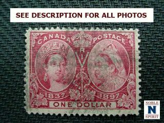Noblespirit {ag} Popular Canada No.  61 F - Vfu $1 Jubilee = $700 Cv