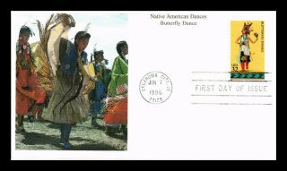Dr Jim Stamps Us Butterfly Dance Native American Dances Fdc Mystic Cover