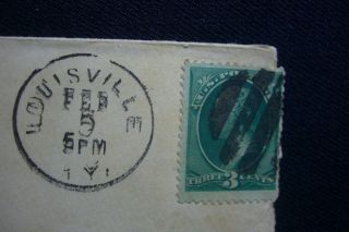 Sc 158 on Envelope (Circular DUE 3) Louisville Ky to Christianburg Ky (DPO) 2