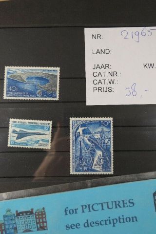 France Antarctic Taaf Air Mail Yvert 17 - 19 : 3 Mnh Stamps - Airplane