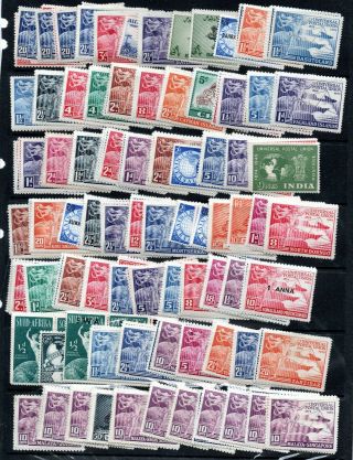 1949 U.  P.  U.  Complete Omnibus Mounted 310 Stamps