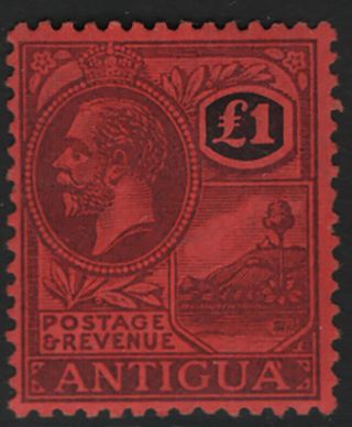 1921 - 29 Antigua Sc 64 Sg 61,  Hinged,  Extra Fine £275