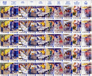 Scott 1489 - 98 Us Sheet Postal Service 8 Cent Mnh
