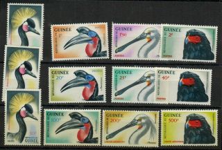 Guinea 263 - 273 (x264 - 5),  C41 - 43 1962 Mnh