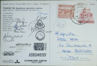 Alpinismo,  Autograph,  Italy Expedition,  Himalaya,  Climbing,  Trango Tower,  Karakoram