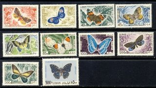 Lebanon Butterfly Topical Airmail Set Mnh Vf Complete Scott C427 - 36 135.  00