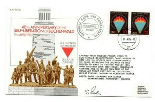 1985 Rafes 36 Cover - 40th Anniv.  Of The Self - Liberation Of Buchenwald - Signed