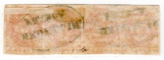 COLOMBIA - CLASSIC - VII ISSUE - 1p HORIZONTAL STRIP - MEDELLIN - Sc 42 - 1865 2