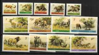 Tanzania 161 - 174 (x164) 1980 Mnh
