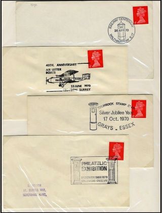 Letter/post Box Postmarks (hand Stamp,  Slogans,  Cachet And Instructional)