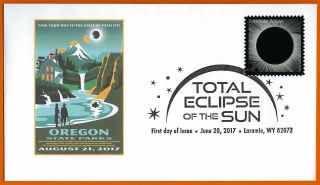 Oregon State Parks.  Find Your Way State Of Totality.  Total Eclipse Of The Sun Fdc