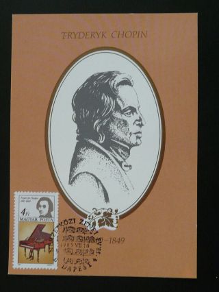 Music Composer Frederic Chopin (poland) Maximum Card Hungary 85990