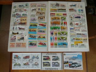 Cars & Other Road Transport: 350 Thematics Including Mini - Sheets & Vw Booklet