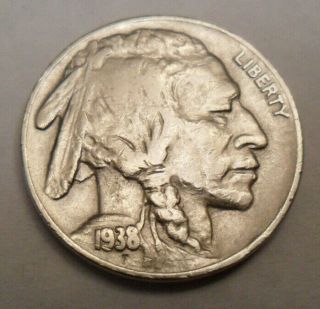 1938 D Indian Head " Buffalo " Nickel Sds