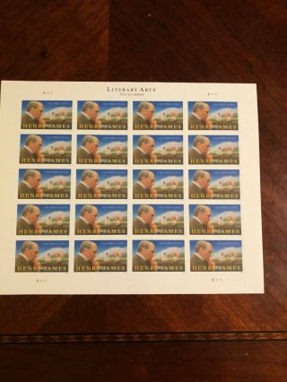 500 Usps Forever Stamps Henry James Face Value $275.  00