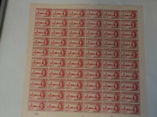 Northern Rhodesia 2d Victory 1946 Sheet 60 Stamps