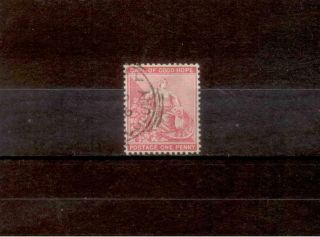 Cape Of Good Hope 1885 1d Anchor Inverted Watermark Fine Sg49w Cv £300,