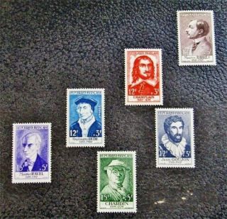 Nystamps France Stamp B303 // B308 Og Nh $72