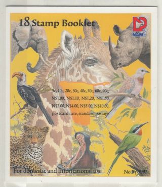 Namibia 1997 Wildlife Booklet 18 Values Mnh J4951