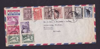 Malaya Singapore 1962 Cover To Netherlands W/ Kelantan Etc.  7 States & Sg Stamps