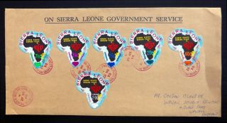Sierra Leone 1970 Surcharges (6) On Official Fdc See Below Nm934