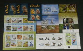 Pacific Trust Territories Birds 33 S.  S.  /sheetlets NH face val $136.  67 2