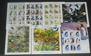 Pacific Trust Territories Birds 33 S.  S.  /sheetlets NH face val $136.  67 3