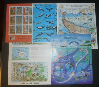 Pacific Trust Territories Marine Life 31 S.  S.  /sheetlets NH face val $137.  37 4