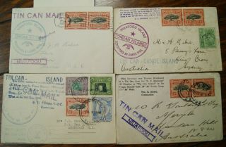 TONGA TIN CAN MAIL 1930 1934 1935 1936 1937 1938 PAQUEBOT SHIP MAIL COVERS (T01) 3
