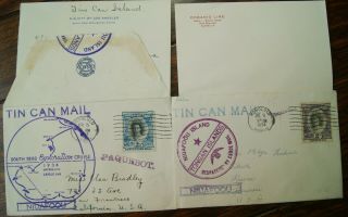 TONGA TIN CAN MAIL 1930 1934 1935 1936 1937 1938 PAQUEBOT SHIP MAIL COVERS (T01) 4