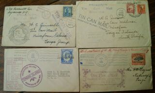 TONGA TIN CAN MAIL 1930 1934 1935 1936 1937 1938 PAQUEBOT SHIP MAIL COVERS (T01) 8