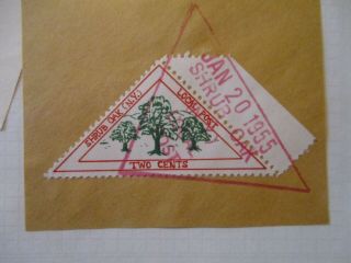 US 1966 Local stamp from Shrub Oak N.  Y.  canceled stamps & info read 2
