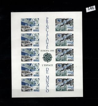 /// Monaco - Mnh - Europa Cept 1991 - Imperf - Space - Spaceships