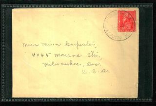 Pitcairn Islands 1933 Commercial Nz Postal Agency Cover Very Fine
