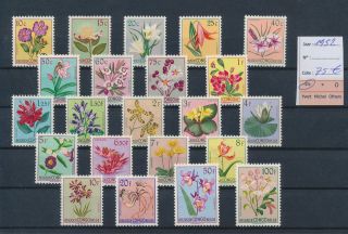 Lk75097 Congo Belgium 1952 Flowers Nature Fine Lot Mnh Cv 75 Eur
