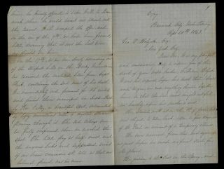 Group of IDAHO TERRITORY Civil War Letters Famous Writer - 2