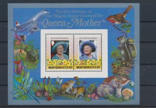 Lk73667 Montserrat Elizabeth Queen Mother Royalty Good Sheet Mnh