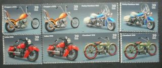 U.  S.  Stamps: Scott 4085,  - 4088,  A,  39c,  " Motorcycles " Issues Of 2006,  Ognh